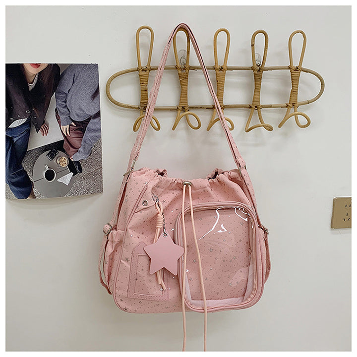 Stylische Mehrfach-Taschen Zugband Tragetasche Karnz