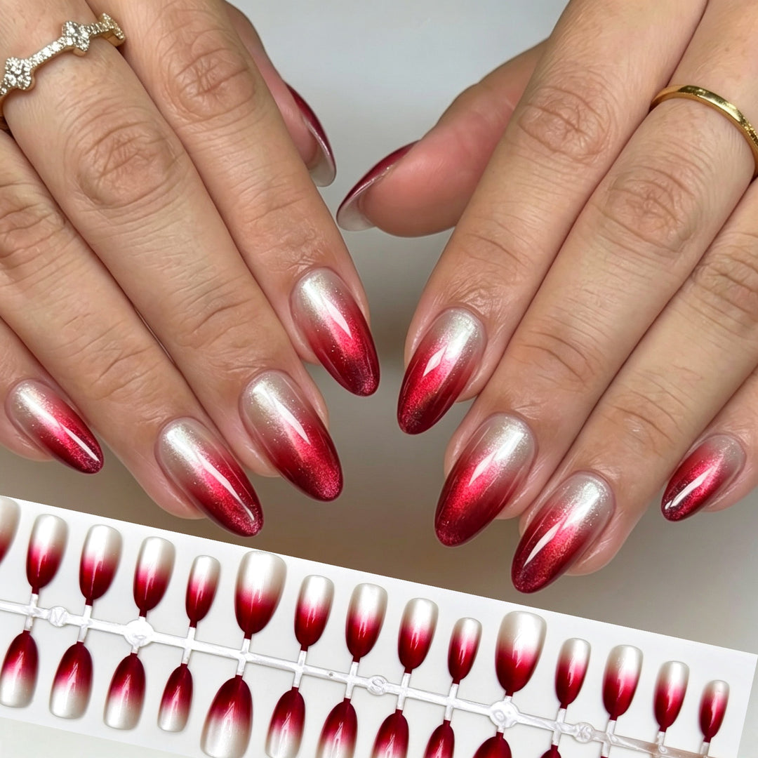 Ombre Glitter Press-On Nagelset