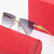 Damen Geometrische Sonnenbrille mit elegantem goldfarbenen Detail Karnz