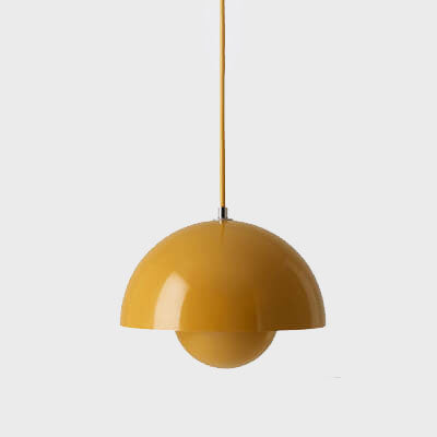 Skandinavische Pendelleuchte - Elegante 1-Licht halb-runde Beleuchtung für Wohnzimmer und Schlafzimmer | Karnz