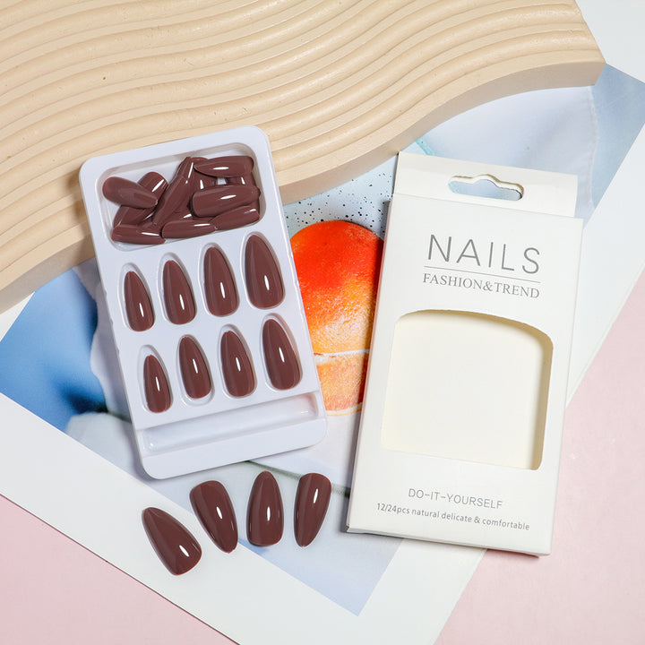 Mandel-förmiger Press-On Nagelset mit DIY Applikator Karnz