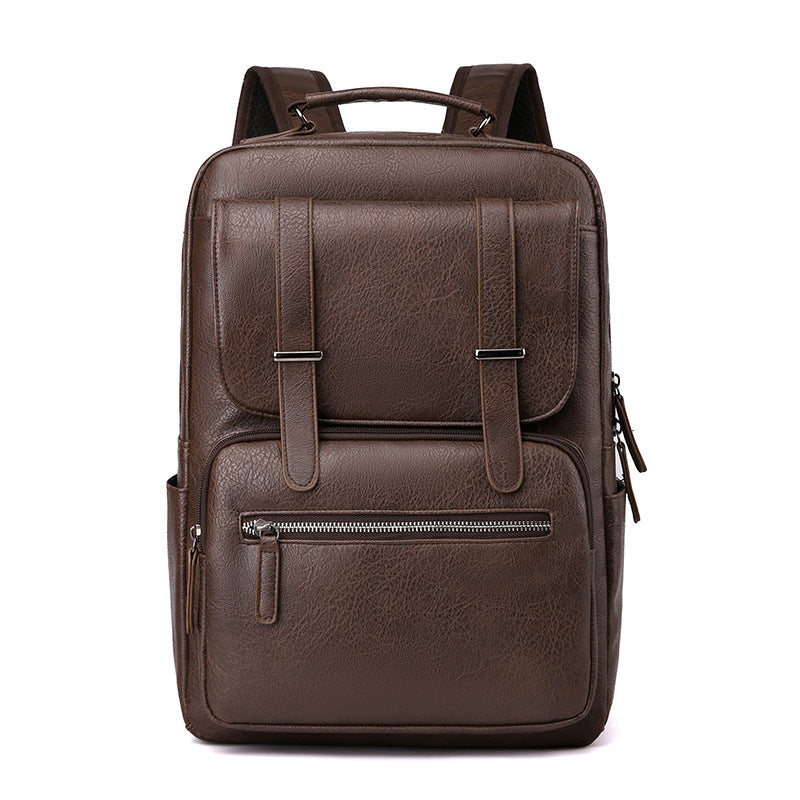 Leder Laptop Rucksack Karnz