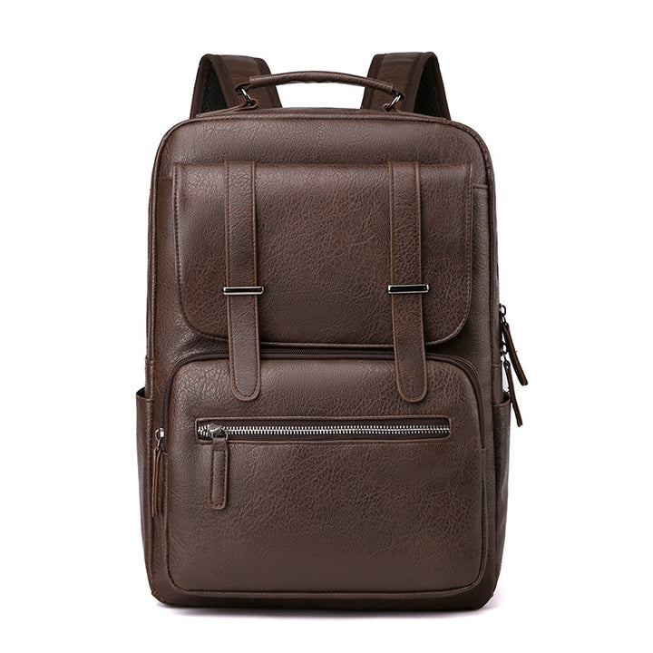 Leder Laptop Rucksack Karnz