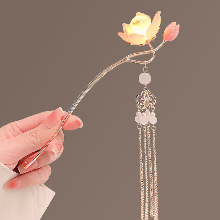 Dekorativer floraler Haarschmuck-Stick Karnz