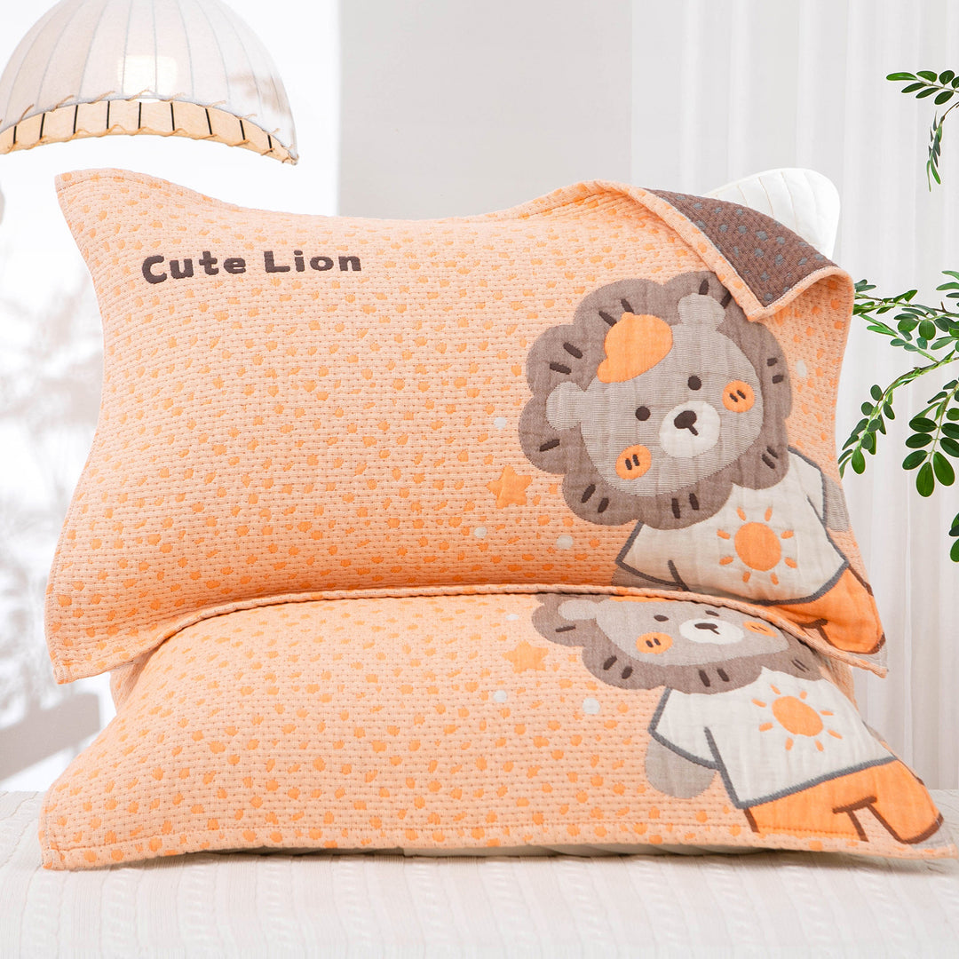 Damen Kissenbezug mit winterlichem Pinguin-Motiv Karnz