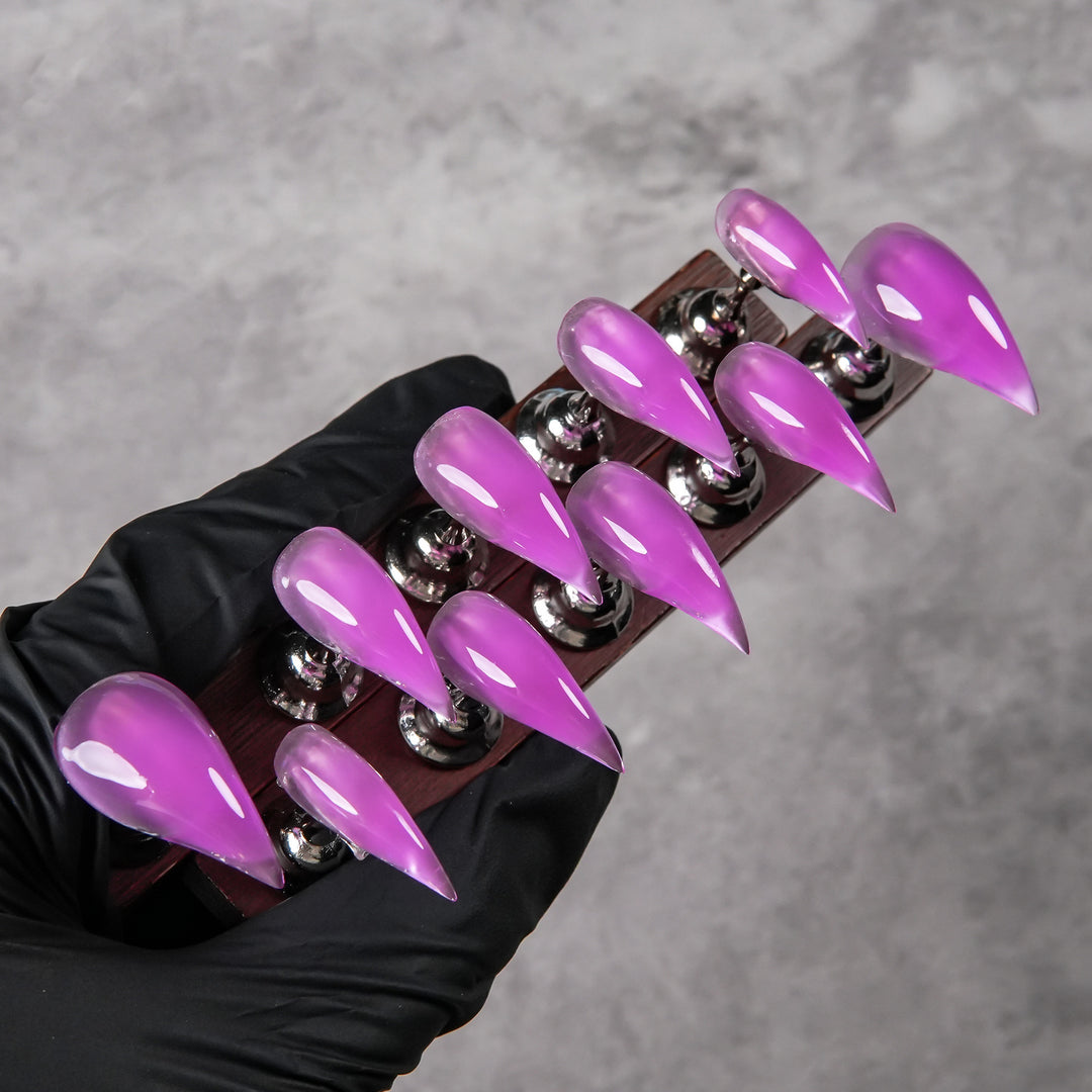 Glänzende Stiletto Druck-Nagelspitzen Set