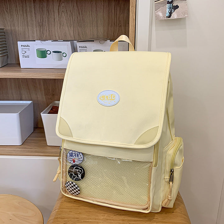 Multi-Funktions-Rucksack mit transparentem Fach