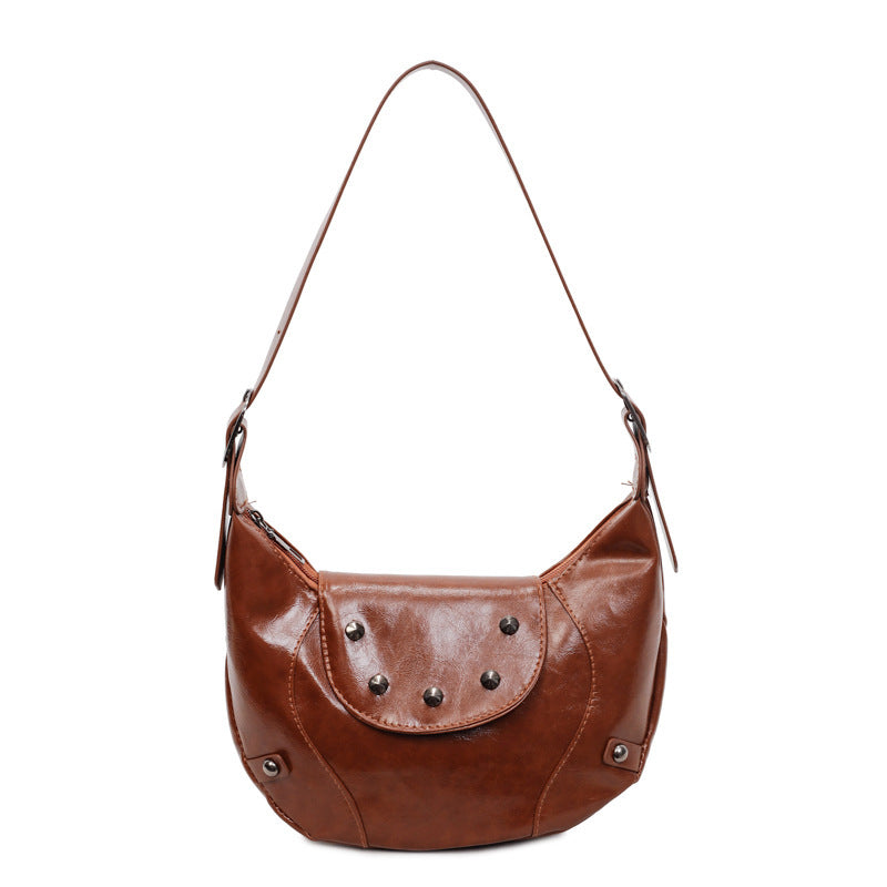 Stylische Leder Hobo Tasche Karnz