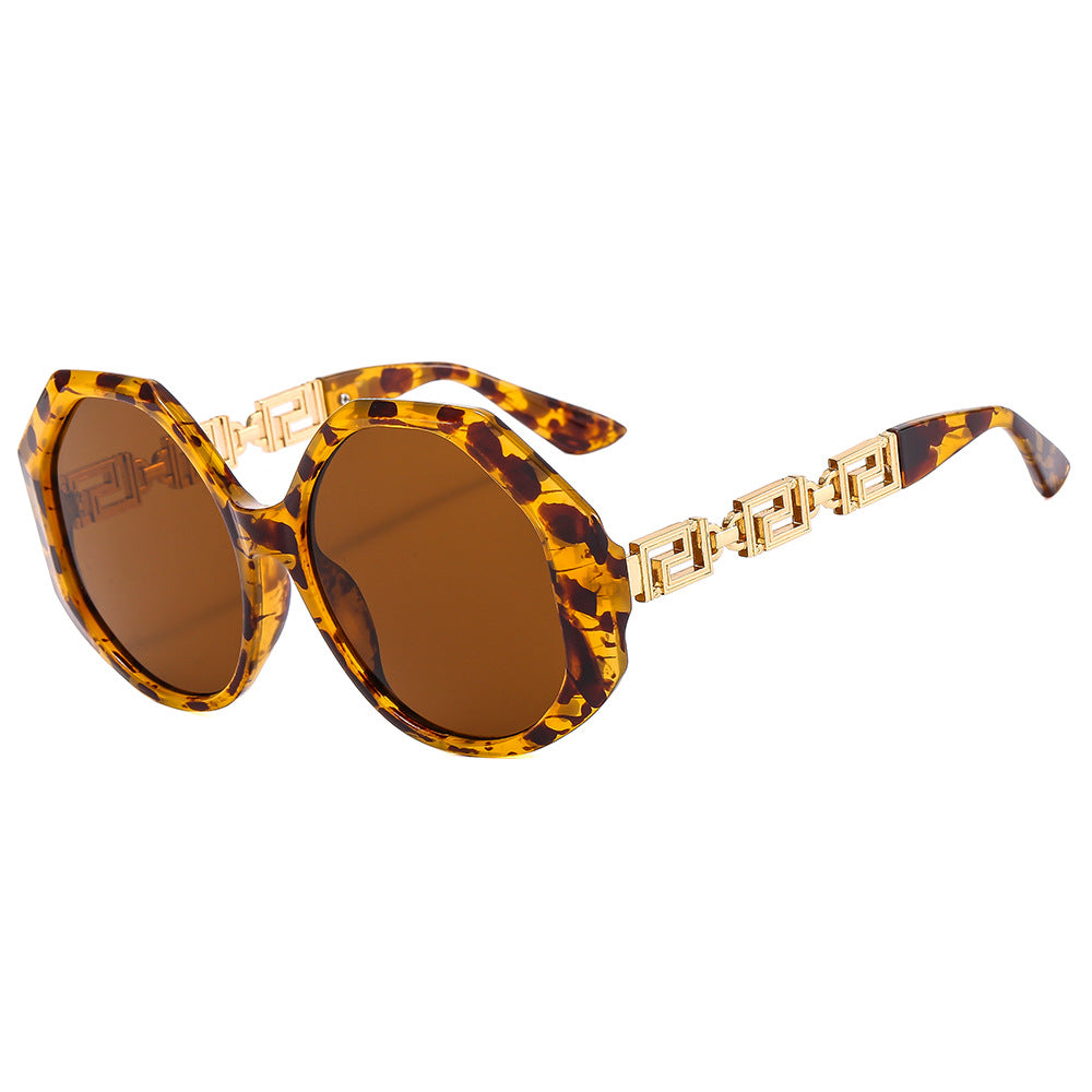 Damen oversized Sonnenbrille mit auffälligem octagonalen Design Karnz