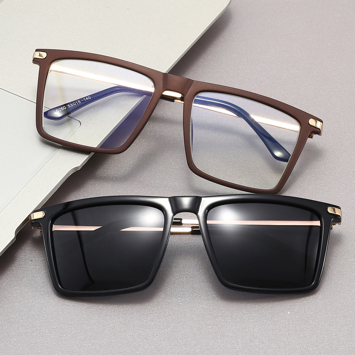 Damen elegante quadratische Designerbrille Karnz