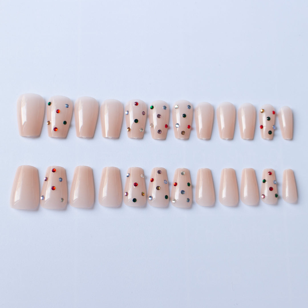 Glitzerndes Strass-Nagelkunst-Set