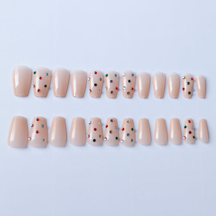 Glitzerndes Strass-Nagelkunst-Set
