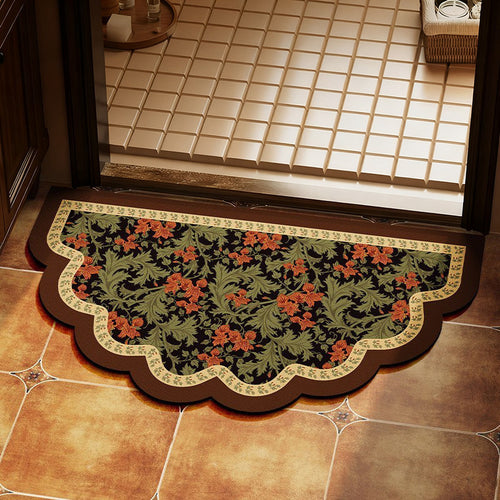 Elegante florale Design-Bereichsmatte