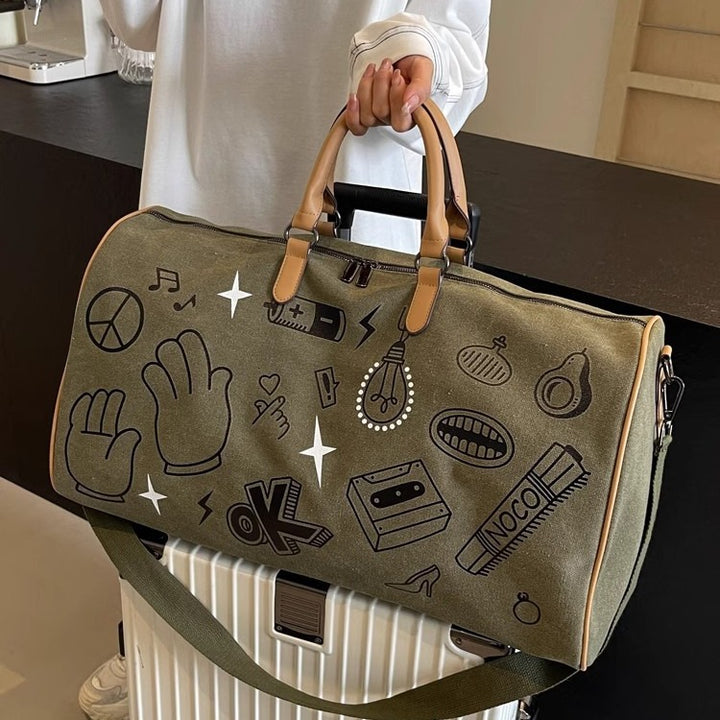 Fun gemusterte Wochenend-Duffle-Tasche Karnz