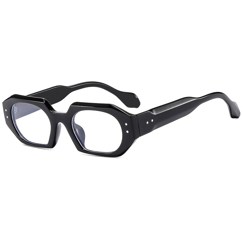 Damen modische Sonnenbrille im markanten, achtseitigen Design Karnz