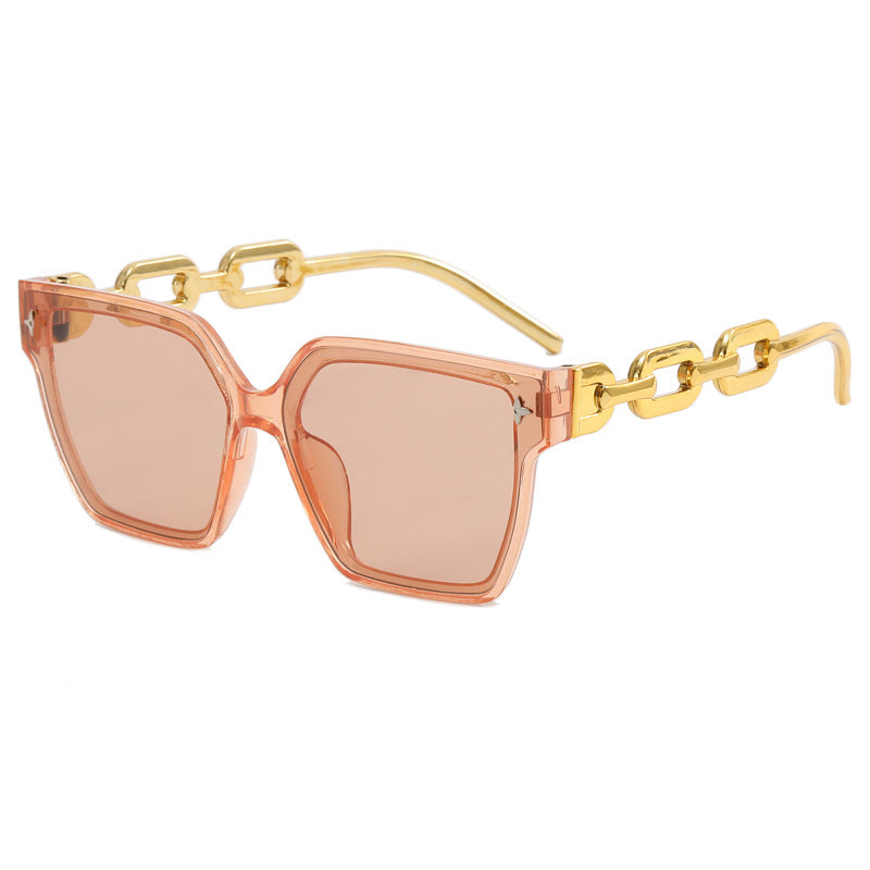 Damen modische quadratische Sonnenbrille mit luxuriösen Akzenten Karnz
