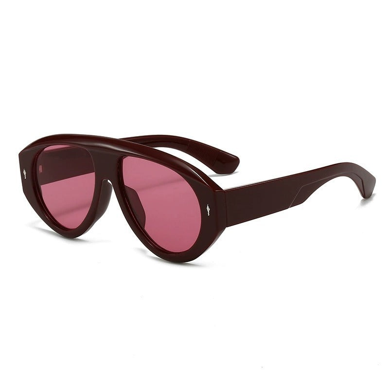 Damen moderne Fashion-Sonnenbrille im futuristischen Design Karnz