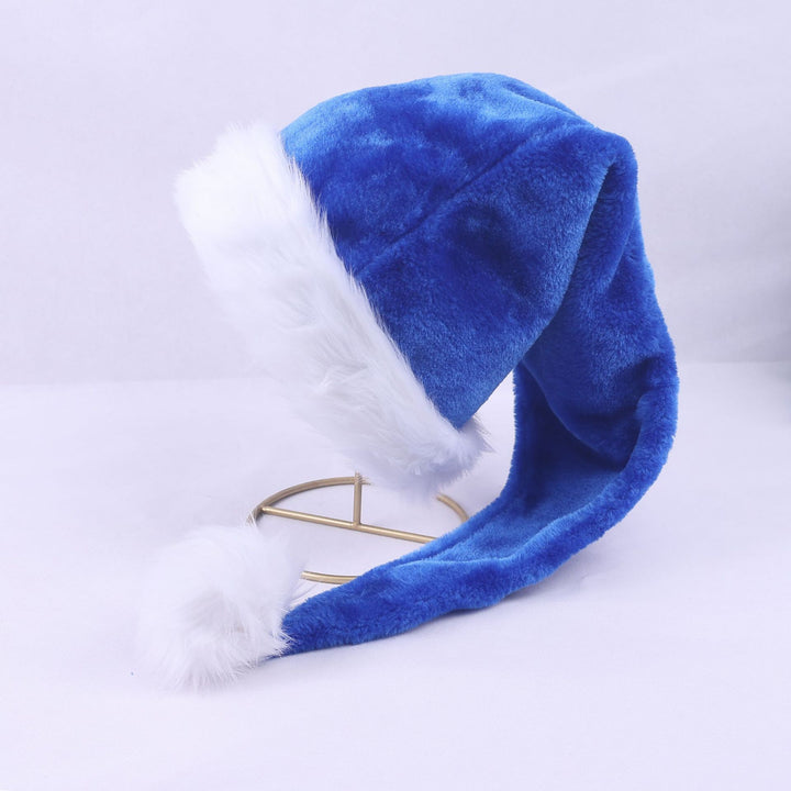Weihnachtsmütze mit Plüschbesatz