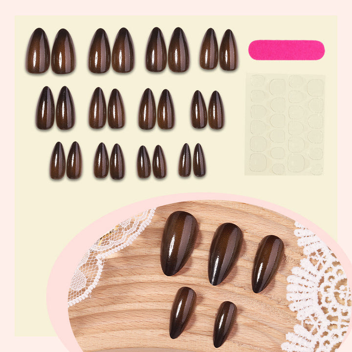 Premium Glänzende Press-On Nagelspitzen Karnz