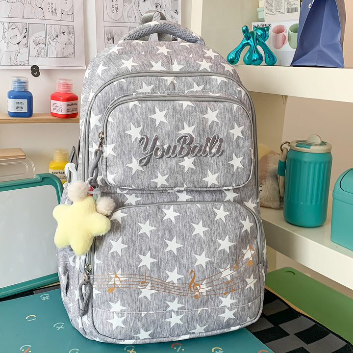 Sternenmuster-Canvas-Rucksack Karnz