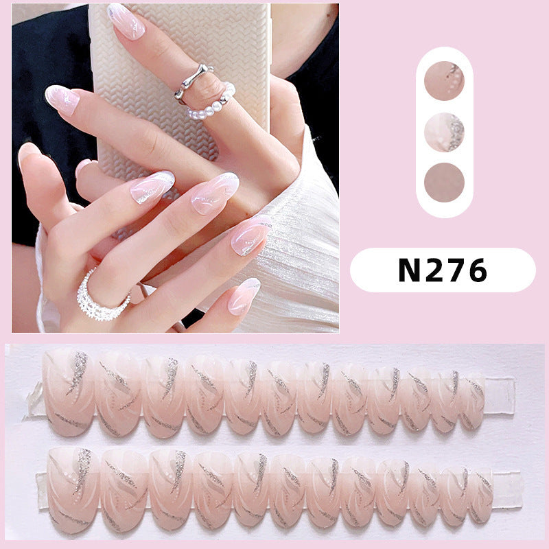 Abstraktes Blumen Presse-On Nagelset