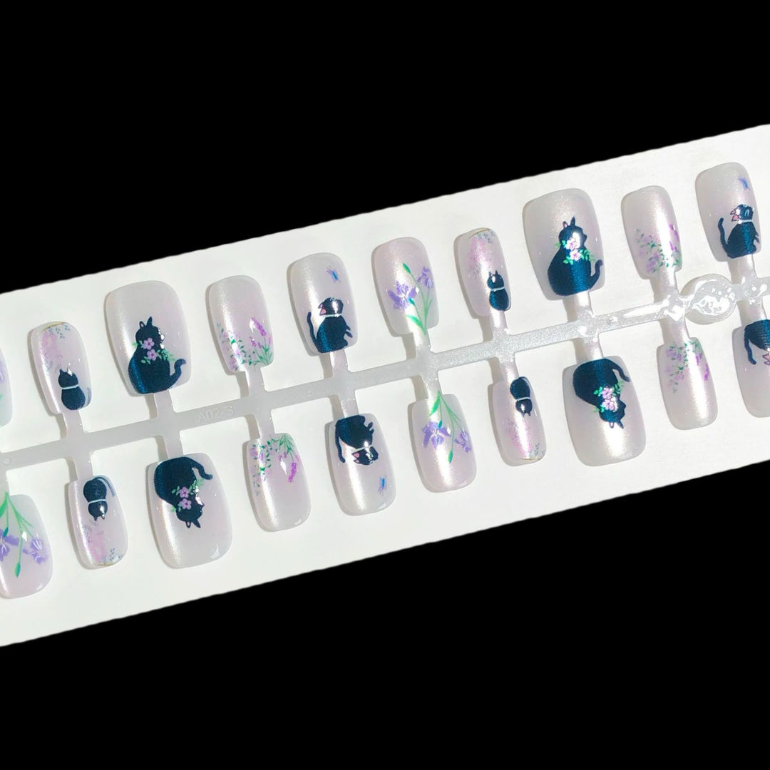 Kat-Themen Dekorative Druck-Nagelset