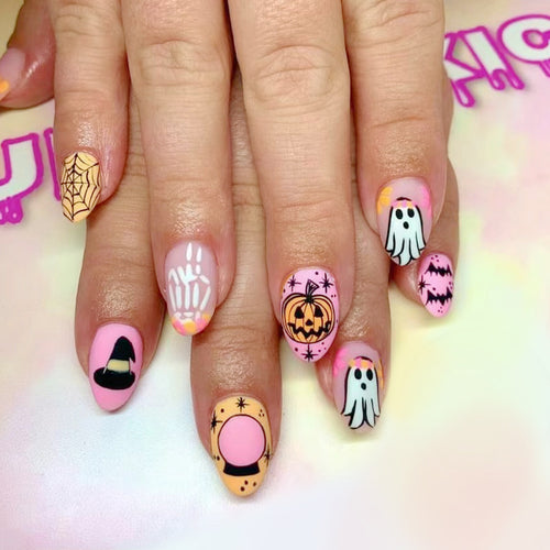 Halloween-Themen Press-On Nagelkunst Set Karnz