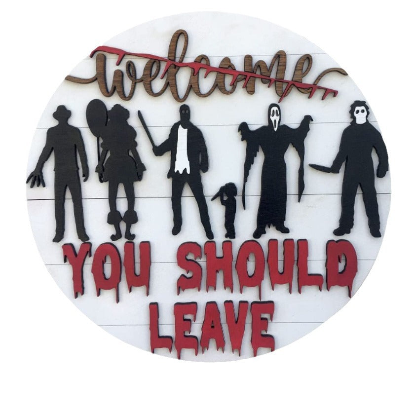 Halloween-Themen Holz Wanddeko