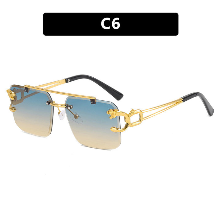 Damen quadratische Sonnenbrille mit eleganten Zierdetails Karnz