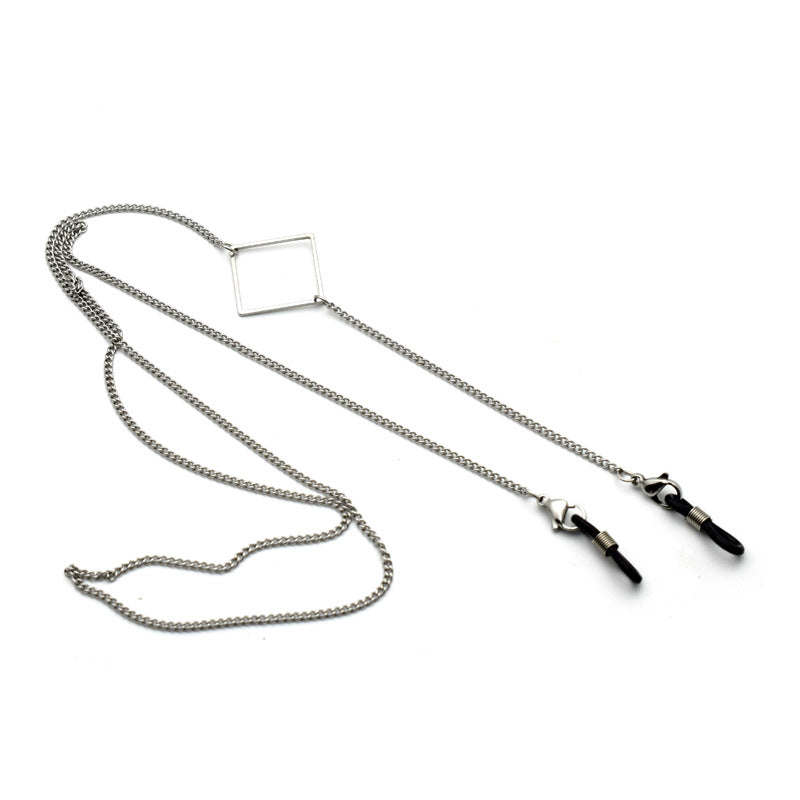 Stylischer geometrischer Ketten-Brillenhalter Karnz