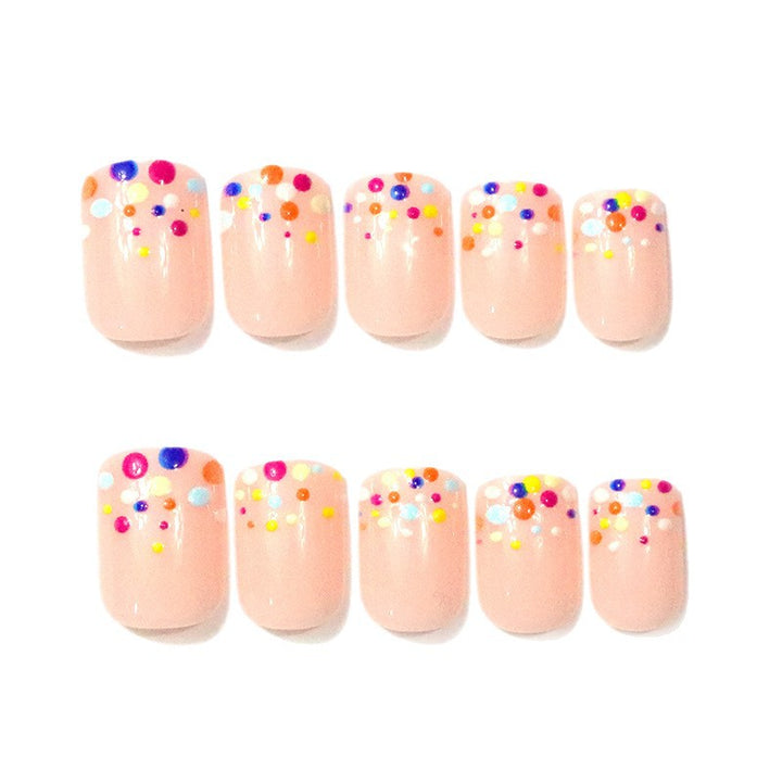 Bunte Gepunktete Nail Art Verbesserungen Karnz