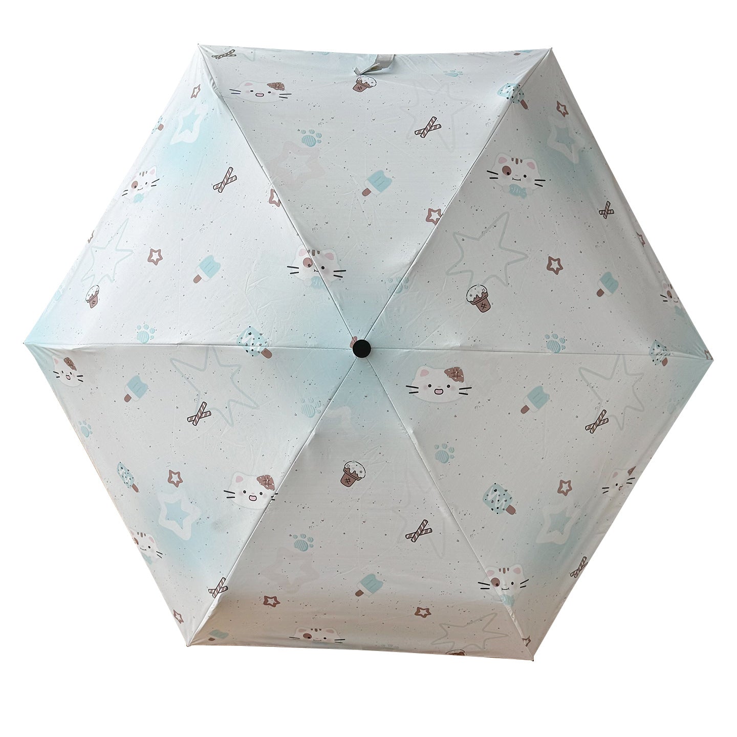 Damen Faltbarer Regenschirm mit fröhlichen Tiermotiven Karnz