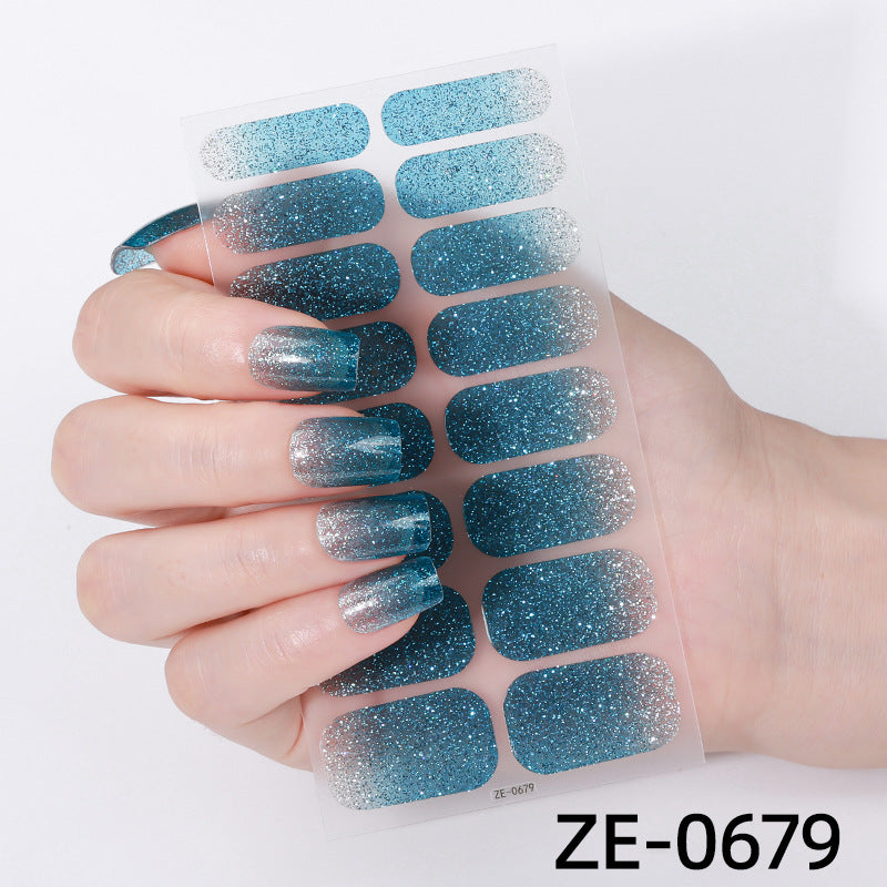 Glitter Ombre Nagelwraps  1790954415