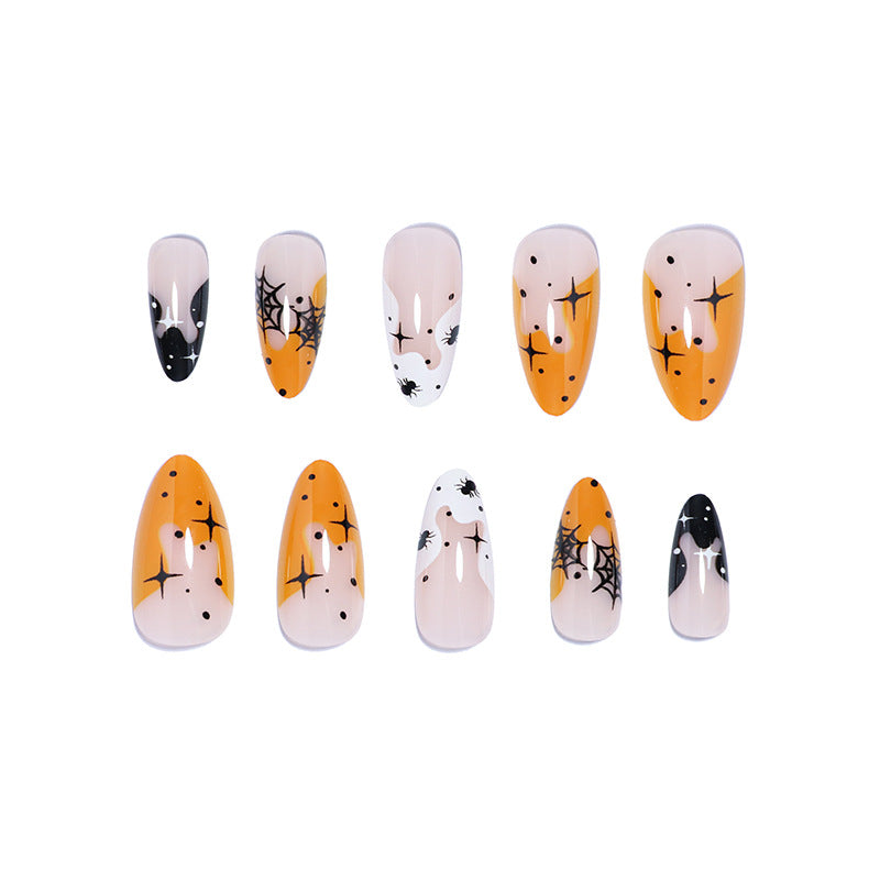 Künstlerisches Halloween-Themen Press-On Nagelset Karnz