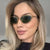 Damen Cat-Eye Sonnenbrille mit elegantem goldenen Rahmen und polarisierten Gläsern Karnz