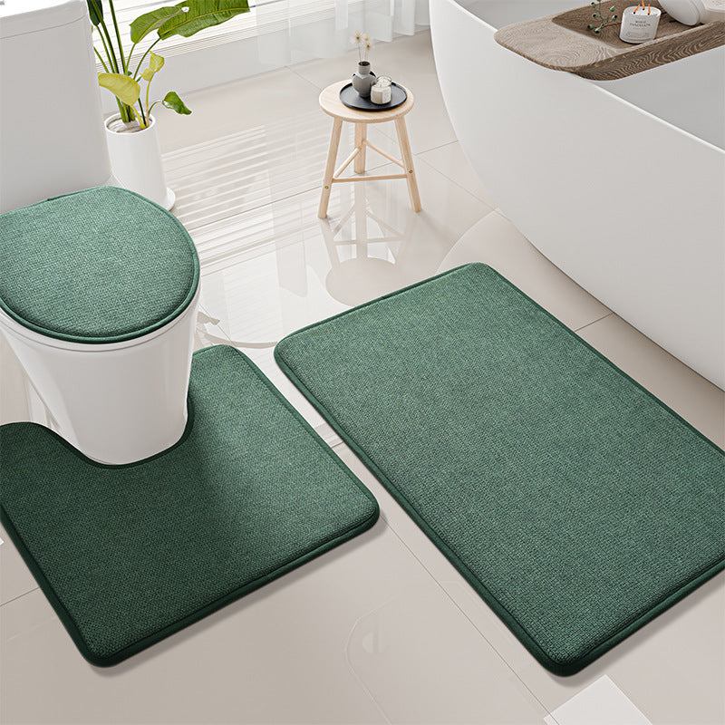 Strukturierte rutschfeste Toilettenteppichset