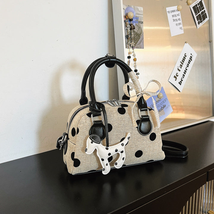 Verspielte Polka-Dot-Mini-Handtasche Karnz