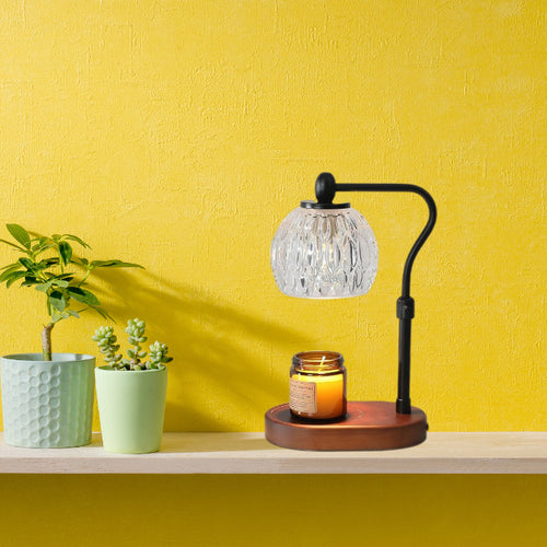 Künstlerische Glastischlampe