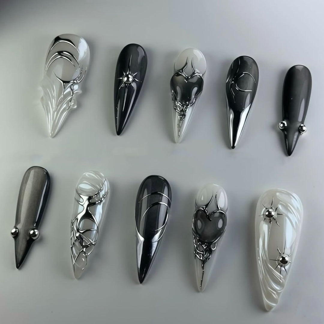Künstlerische Stiletto-Nagelverlängerungen Karnz