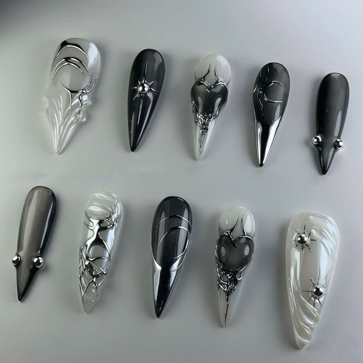 Künstlerische Stiletto-Nagelverlängerungen Karnz