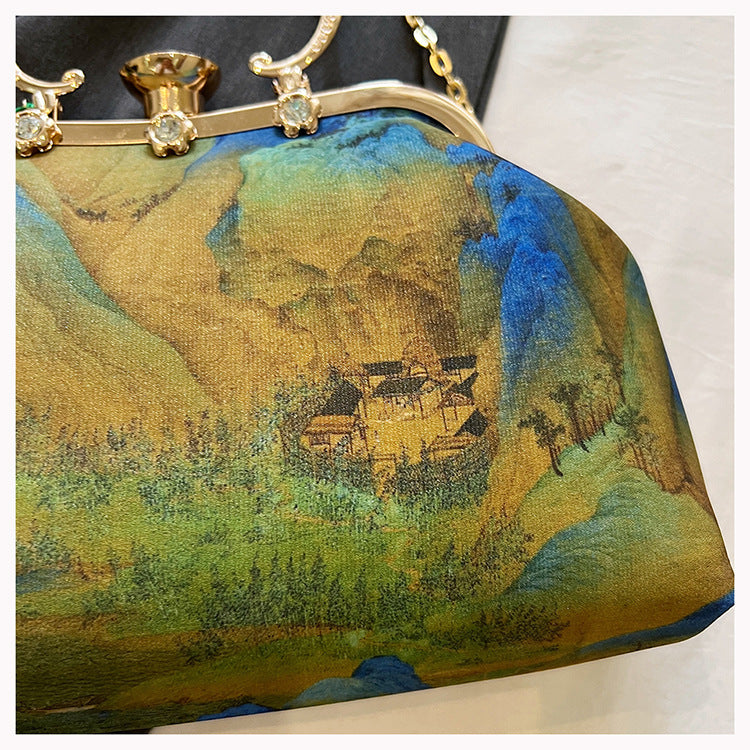 Vintage kunstinspiriertes Handtasche