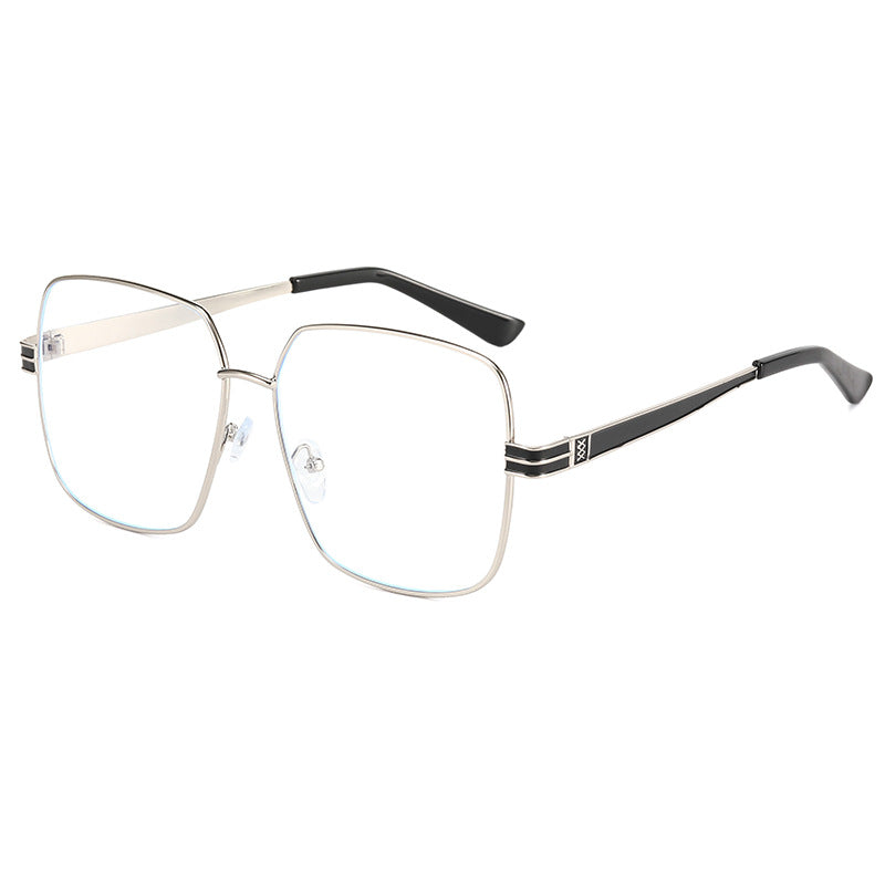 Damen modische quadratische Brille mit filigranem Metallrahmen Karnz