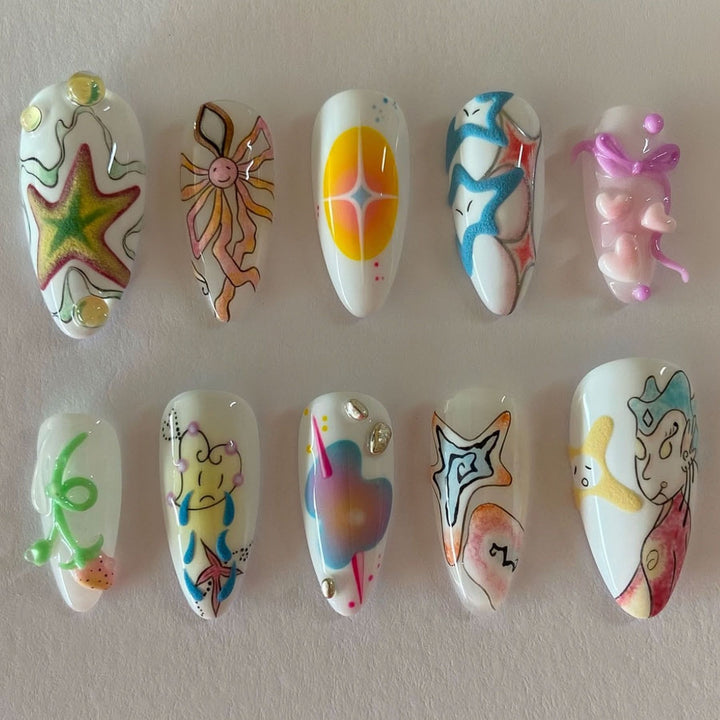 Künstlerisches Nageldesign Karnz