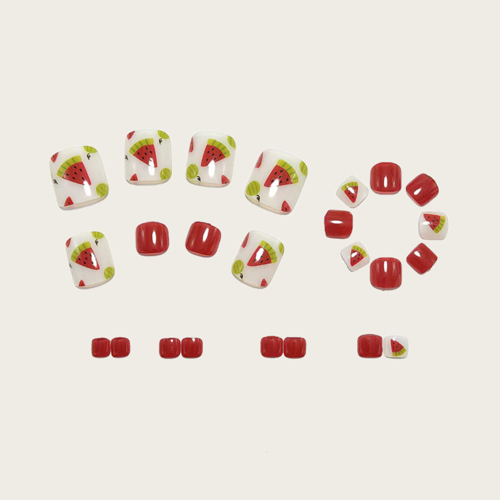 Kunstnagel-Set mit fruchtigen Designs Karnz