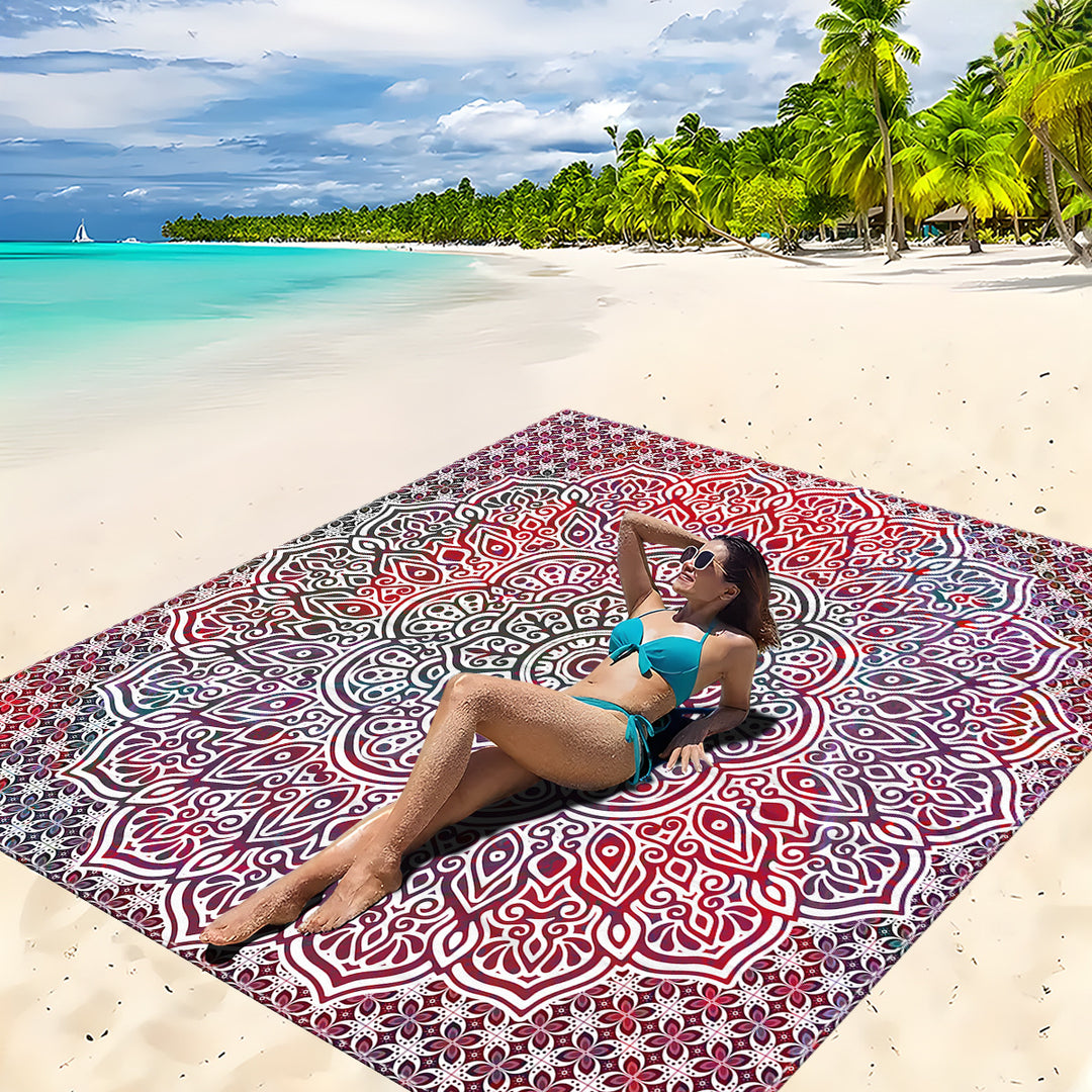 Mandala Design Strandmatte Karnz
