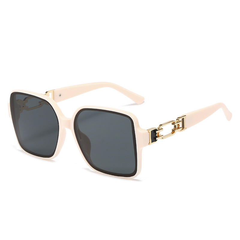 Damen stilvolle quadratische Sonnenbrille mit luxuriösem Schanierdesign Karnz
