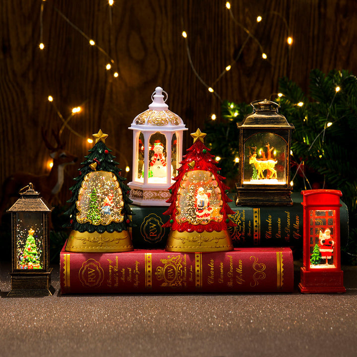 Dekorative Leuchtende Weihnachts-Telefonbox Schüssel