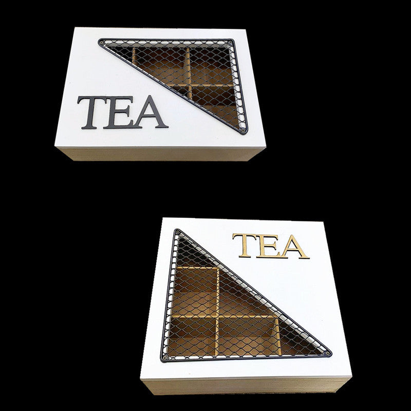 Dekorative Teespeicherbox mit Netzdeckel
