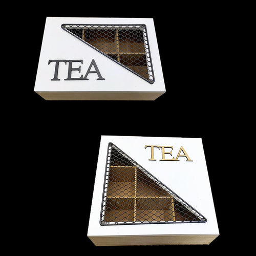 Dekorative Teespeicherbox mit Netzdeckel