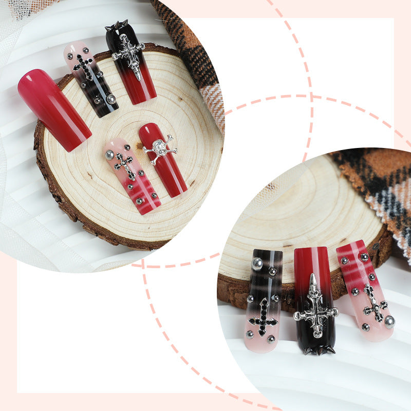 Gothic-Themed Press-On Nail Set Karnz